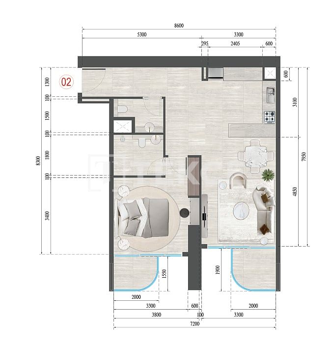 Апартаменты в Дубае, ОАЭ, 70 м² - фото 11