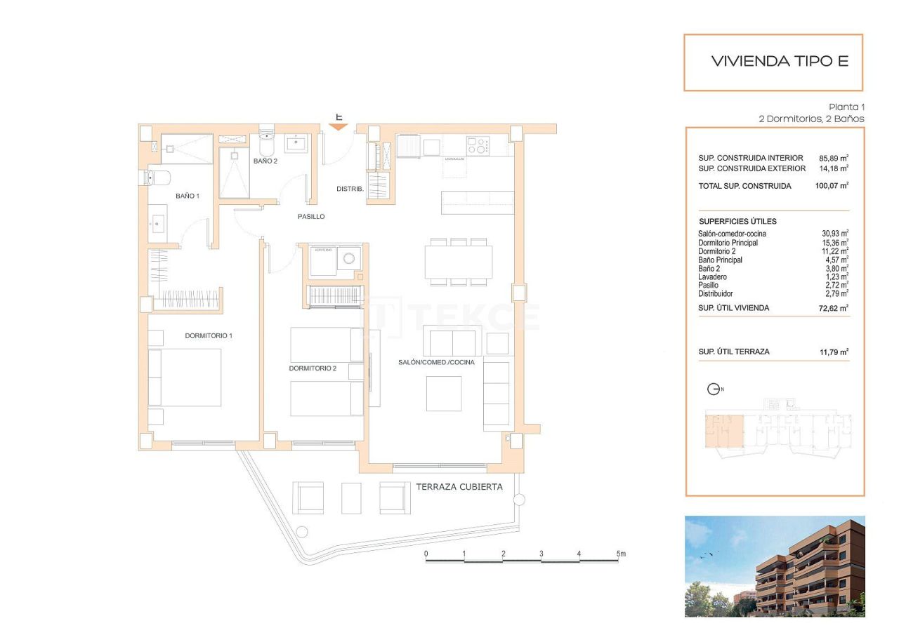 Апартаменты в Фуэнхироле, Испания, 84 м² - фото 11