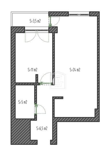 Апартаменты в Будве, Черногория, 50 м² - фото 13