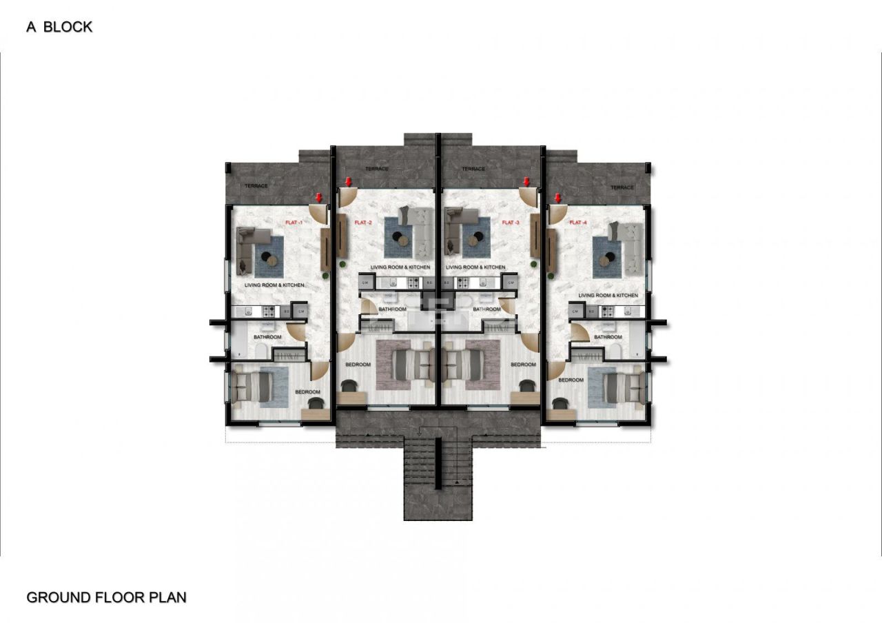 Апартаменты в Кирении, Кипр, 60 м² - фото 19