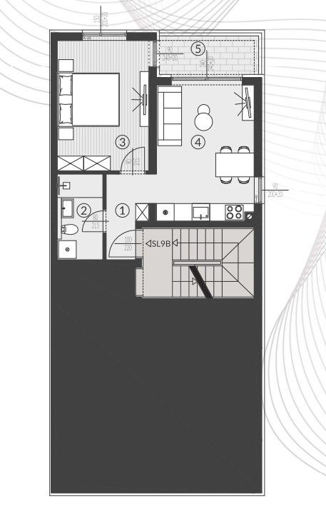 Квартира Istria, Stinjan, Хорватия, 45.59 м² - фото 15
