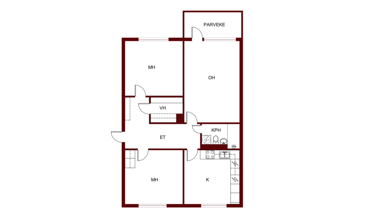 Квартира в Пори, Финляндия, 80 м² - фото 2