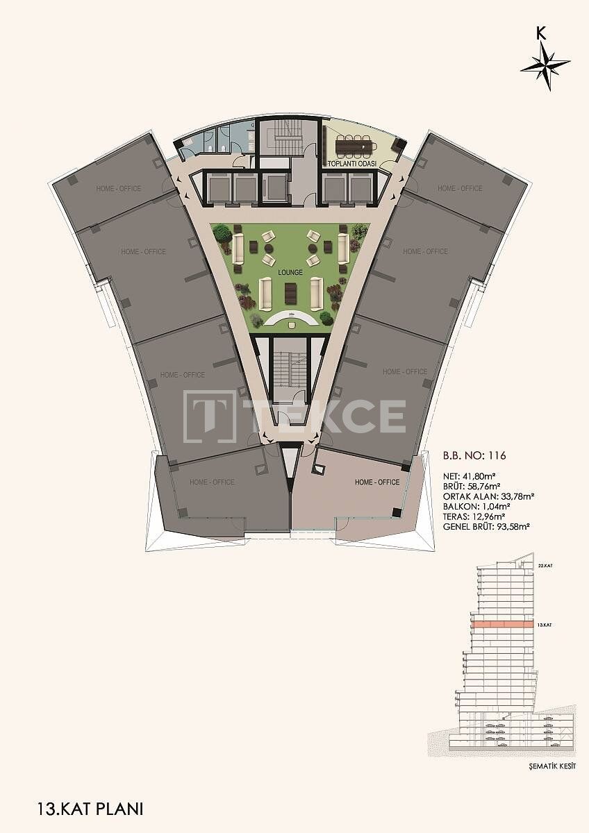 Апартаменты в Стамбуле, Турция, 130 м² - фото 14