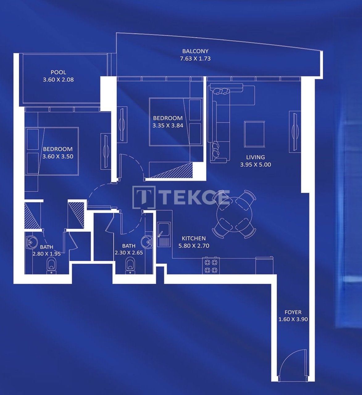 Апартаменты в Дубае, ОАЭ, 100 м² - фото 17