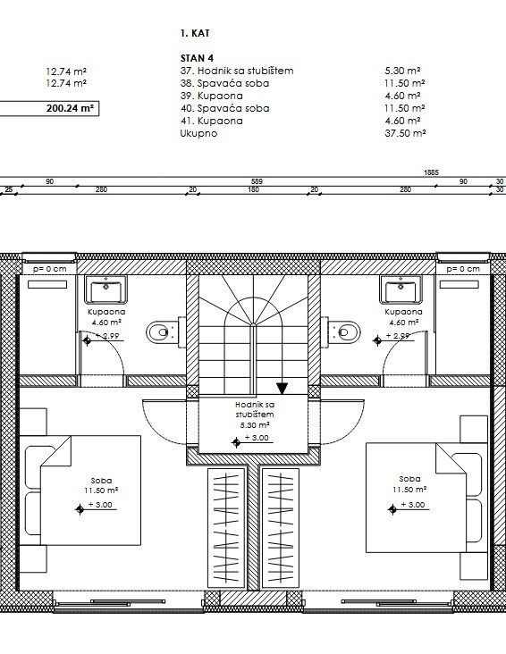 Квартира в Премантуре, Хорватия, 80 м² - фото 2