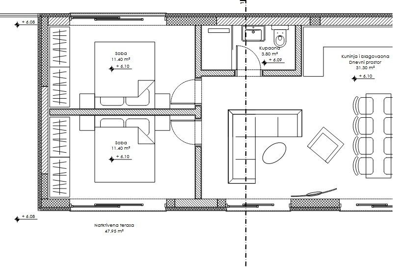 Квартира в Премантуре, Хорватия, 129.65 м² - фото 1