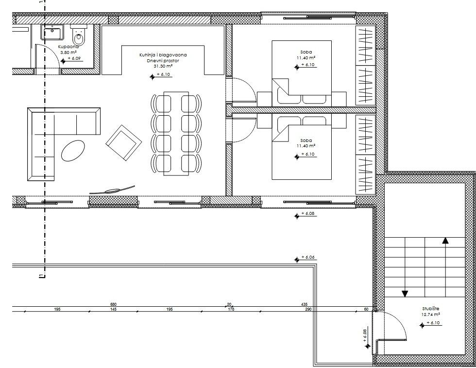 Квартира в Премантуре, Хорватия, 129.65 м² - фото 2
