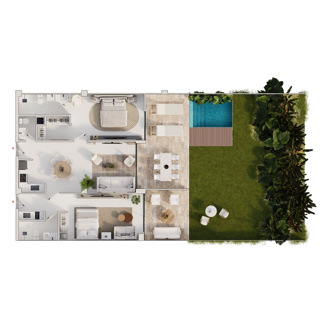 Апартаменты в Пунта-Кана, Доминиканская Республика, 45 м² - фото 13