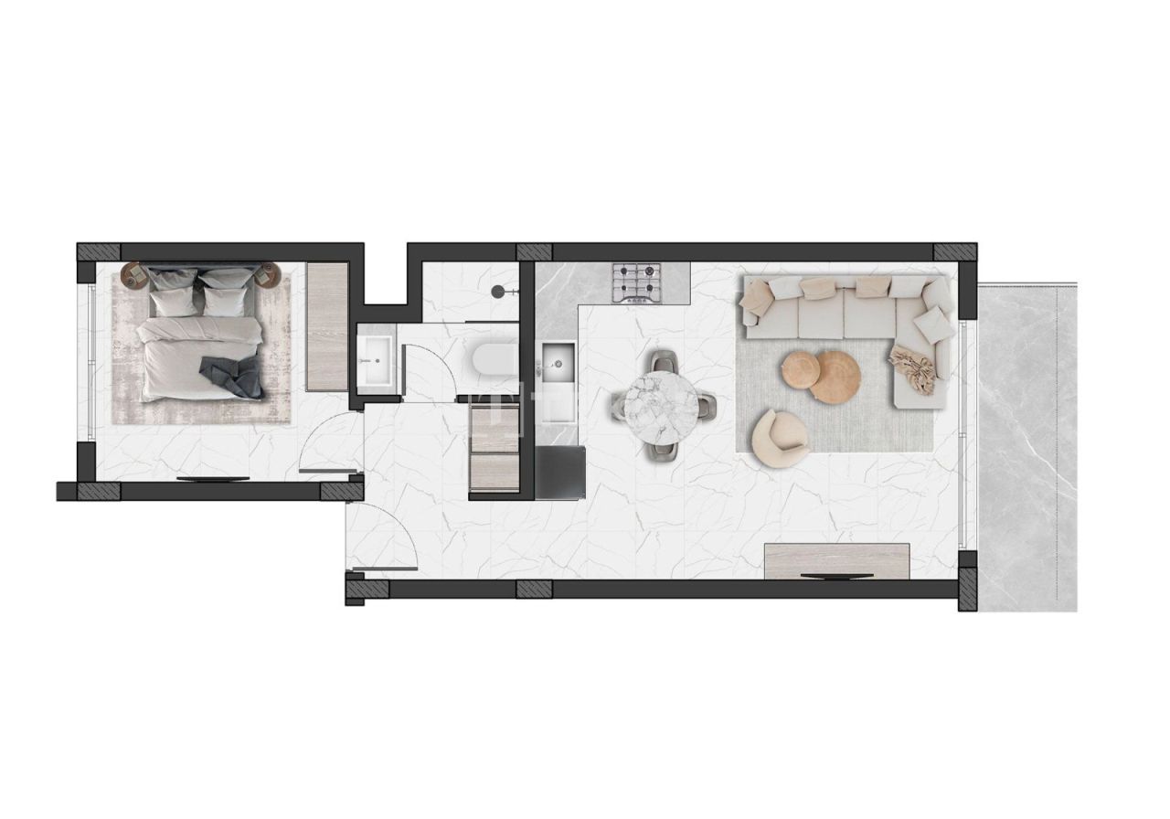 Апартаменты в Газимагусе, Кипр, 100 м² - фото 16