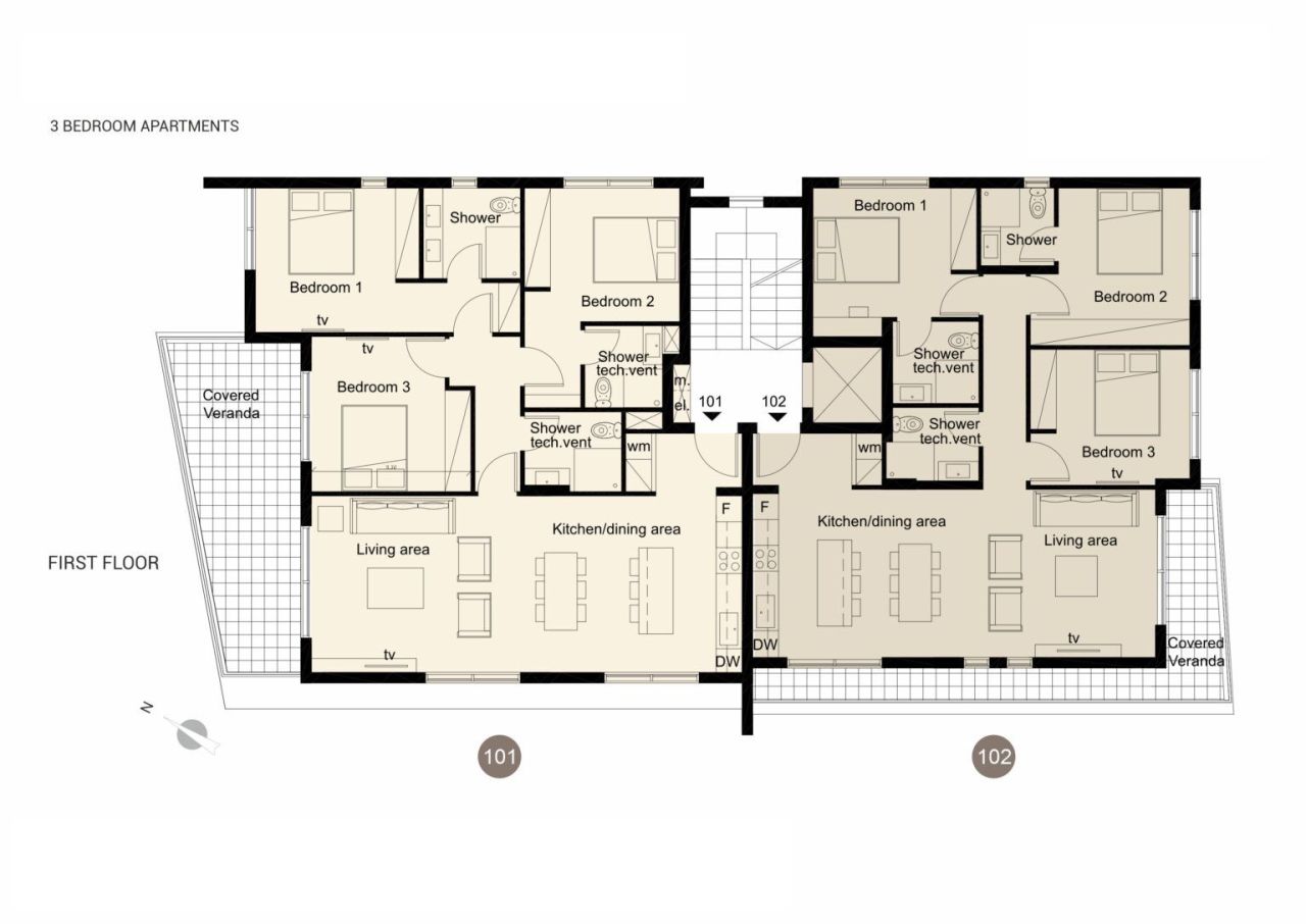 Квартира в Пафосе, Кипр, 137 м² - фото 4