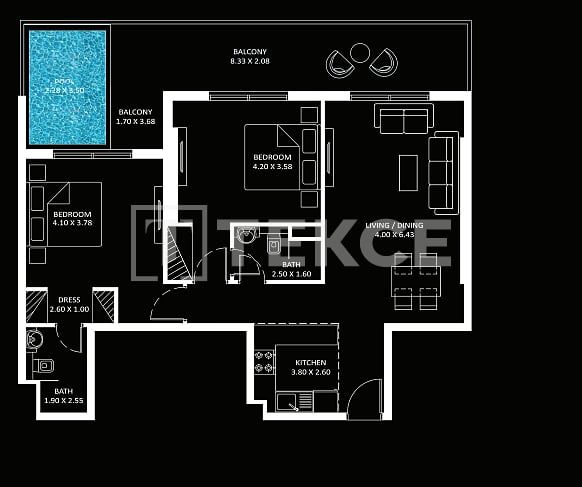 Апартаменты в Дубае, ОАЭ, 141 м² - фото 18