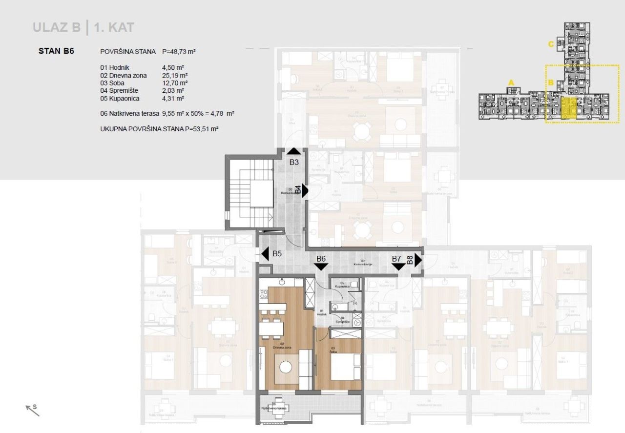 Квартира в Лабине, Хорватия, 53.51 м² - фото 5