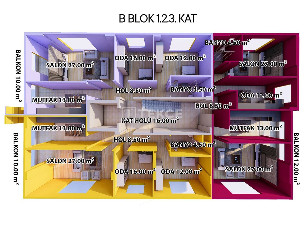 Апартаменты Чифтликкёй, Турция, 85 м² - фото 7