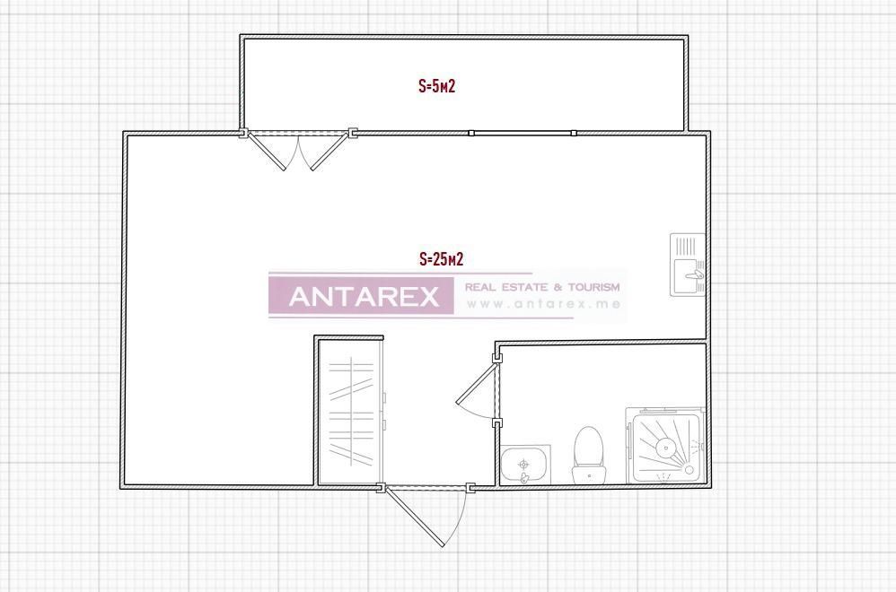 Апартаменты в Игало, Черногория, 30 м² - фото 9