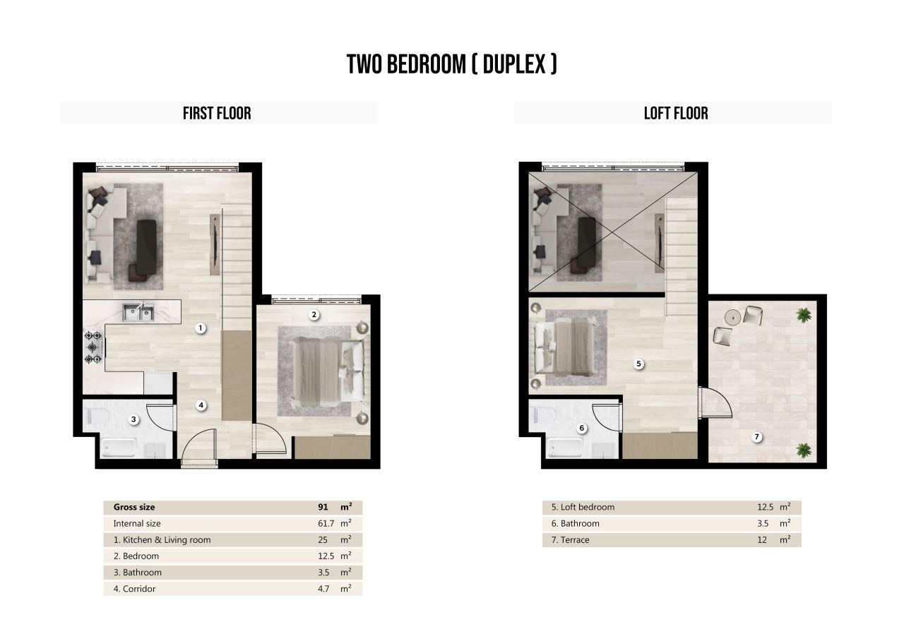 Лофт в Искеле, Кипр, 62 м² - фото 14