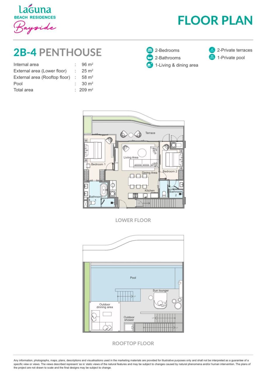 Апартаменты на острове Пхукет, Таиланд, 75 м² - фото 14