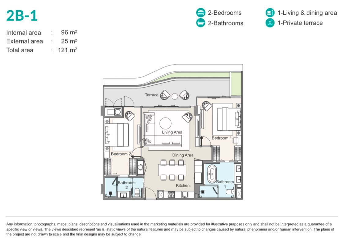 Апартаменты на острове Пхукет, Таиланд, 75 м² - фото 15