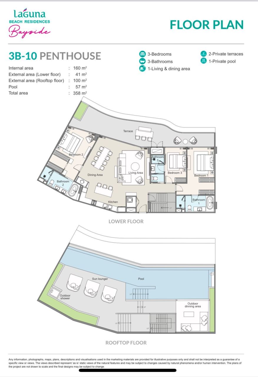 Апартаменты на острове Пхукет, Таиланд, 121 м² - фото 17