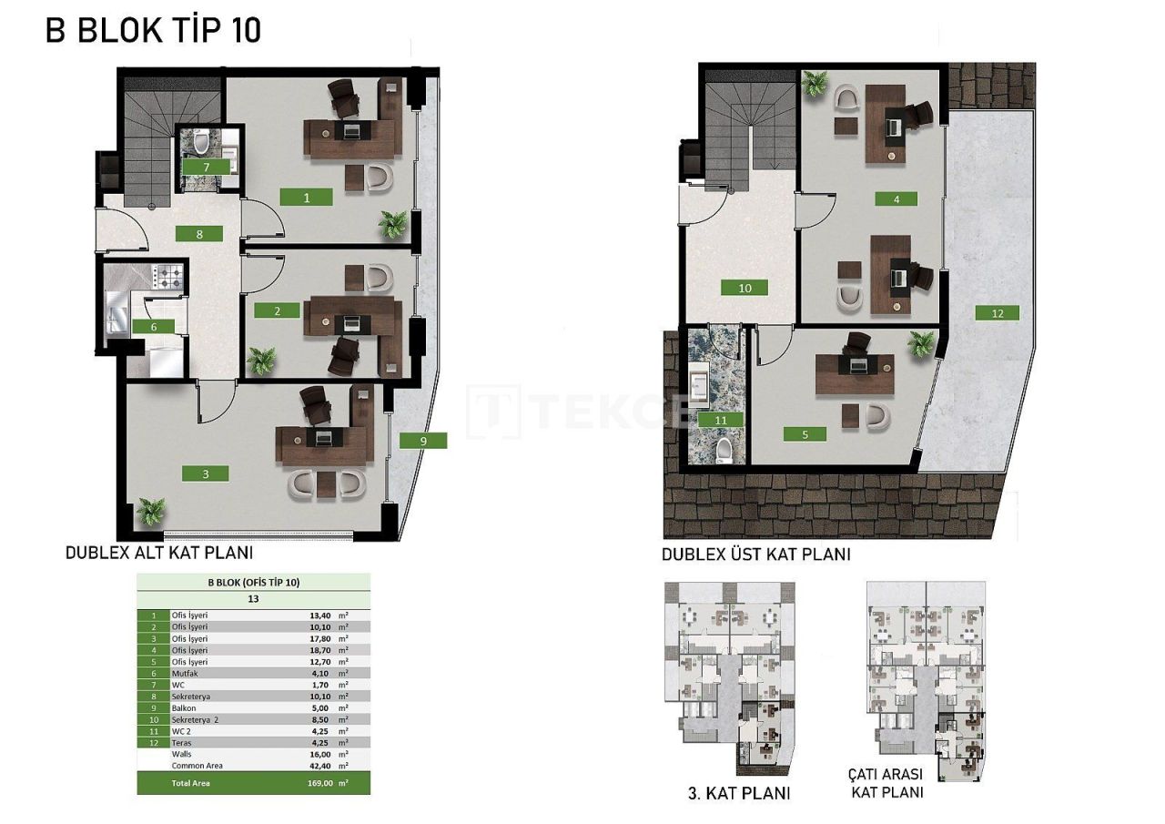 Офис в Алании, Турция, 70 м² - фото 19