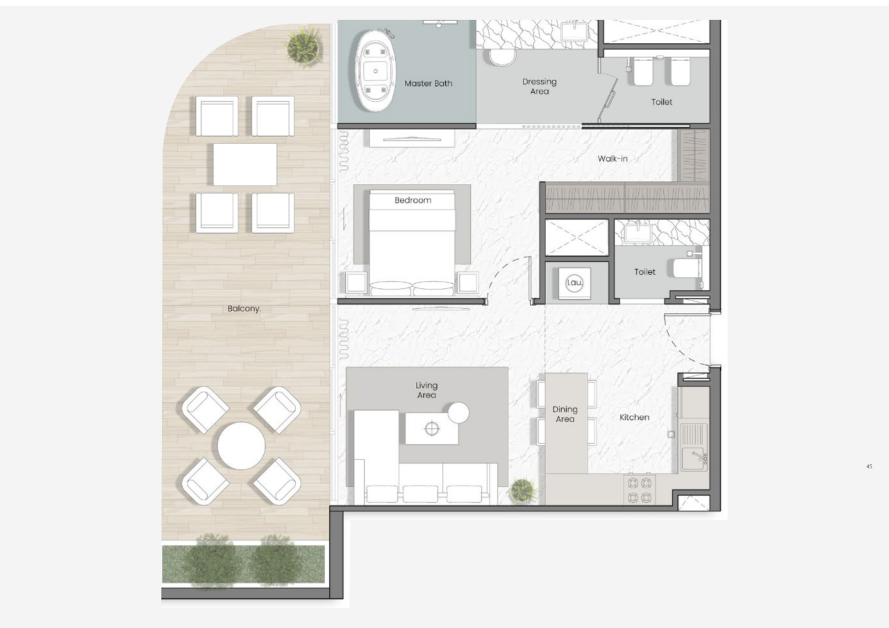 Апартаменты в Рас-эль-Хайме, ОАЭ, 101 м² - фото 10