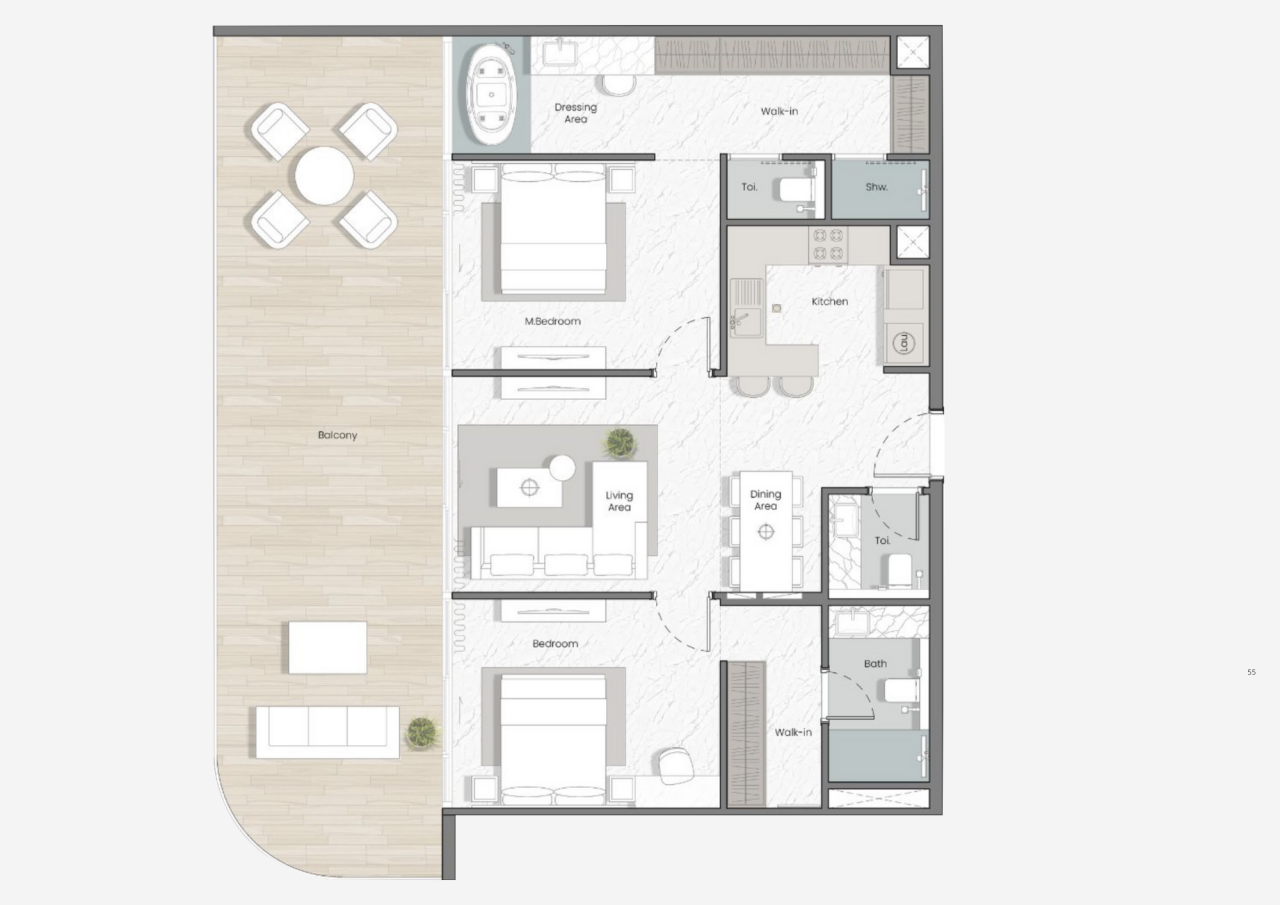 Апартаменты в Рас-эль-Хайме, ОАЭ, 133 м² - фото 11