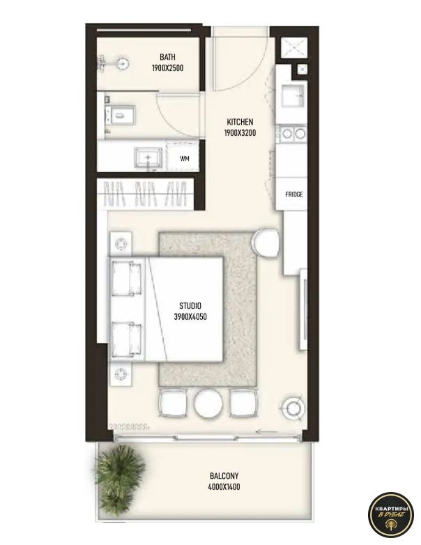 Квартира в Дубае, ОАЭ, 36 м² - фото 9