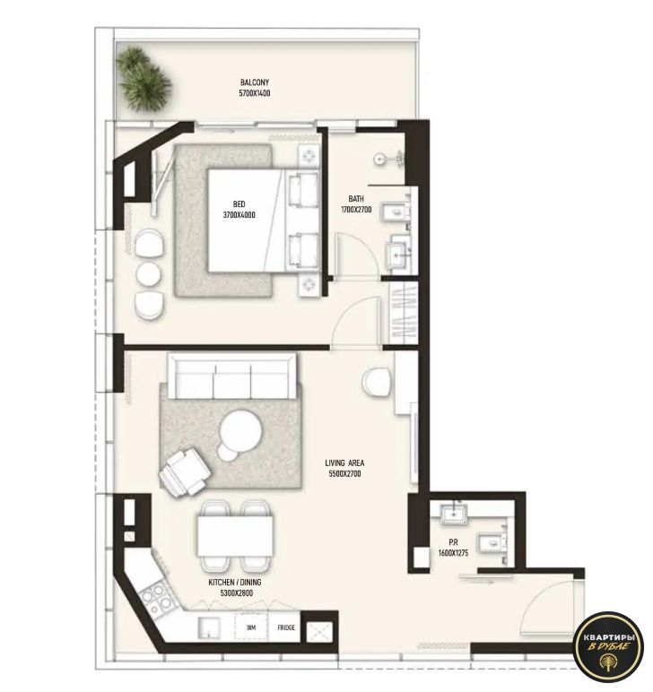 Квартира в Дубае, ОАЭ, 36 м² - фото 10