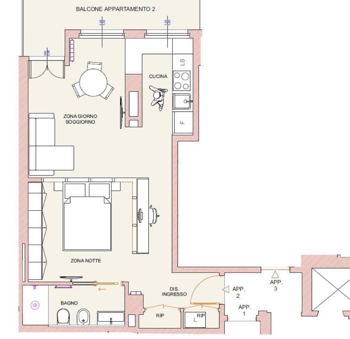 Апартаменты в Милане, Италия, 48 м² - фото 3