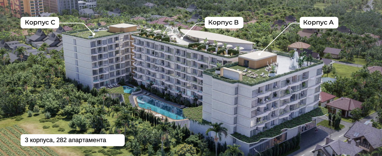 Квартира на острове Пхукет, Таиланд, 90 м² - фото 2