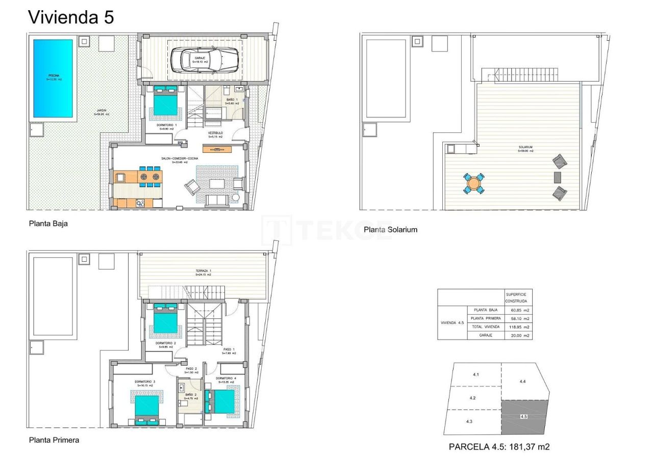 Таунхаус в Картахене, Испания, 118 м² - фото 14