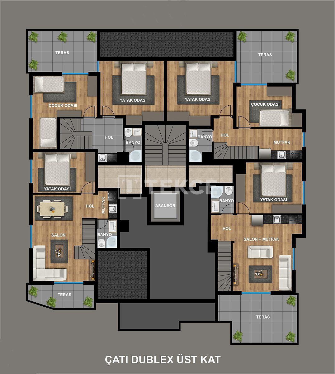 Пентхаус в Анталии, Турция, 183 м² - фото 18