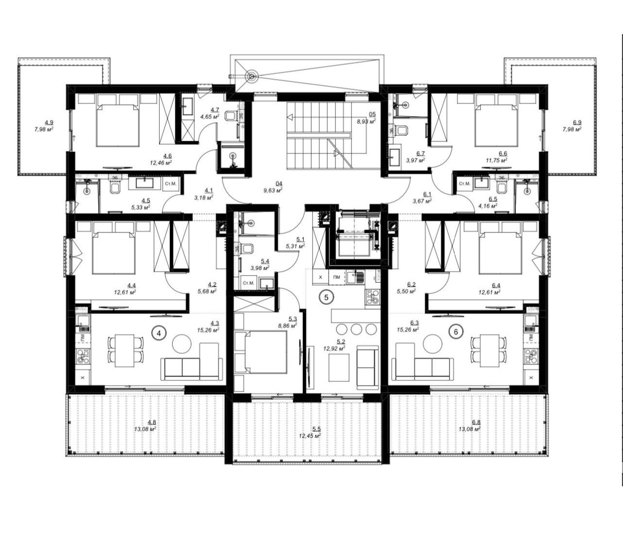 Квартира в Медулине, Хорватия, 78 м² - фото 4