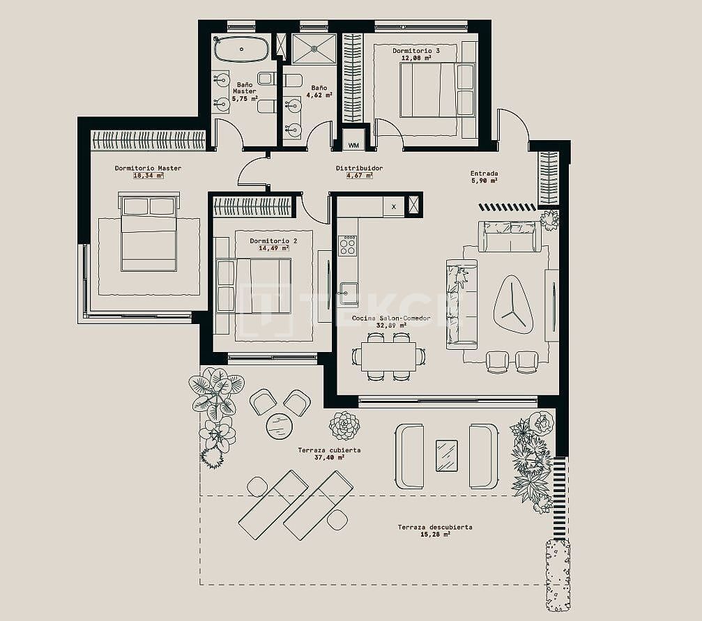 Апартаменты в Михасе, Испания, 174 м² - фото 14