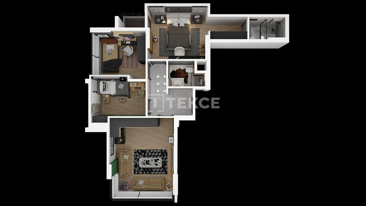 Апартаменты Мезитли, Турция, 97 м² - фото 19