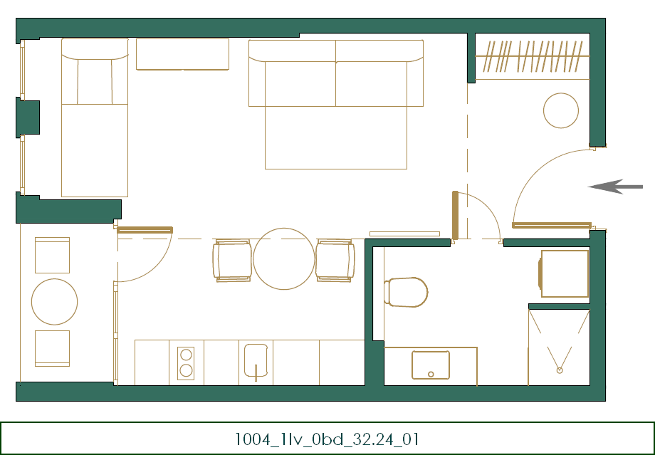 Квартира в Колашине, Черногория, 31 м² - фото 8