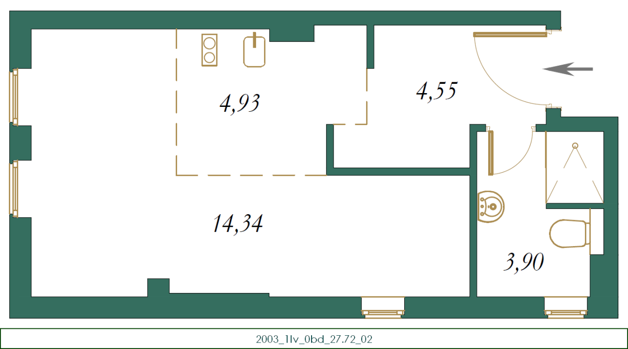 Квартира в Колашине, Черногория, 31 м² - фото 15