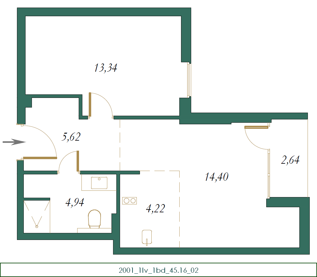 Квартира в Колашине, Черногория, 53 м² - фото 9