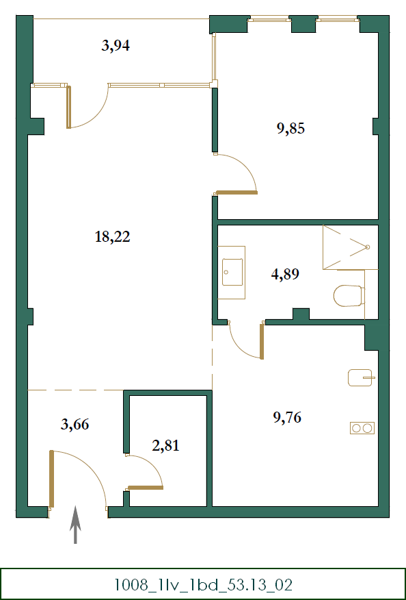 Квартира в Колашине, Черногория, 53 м² - фото 5