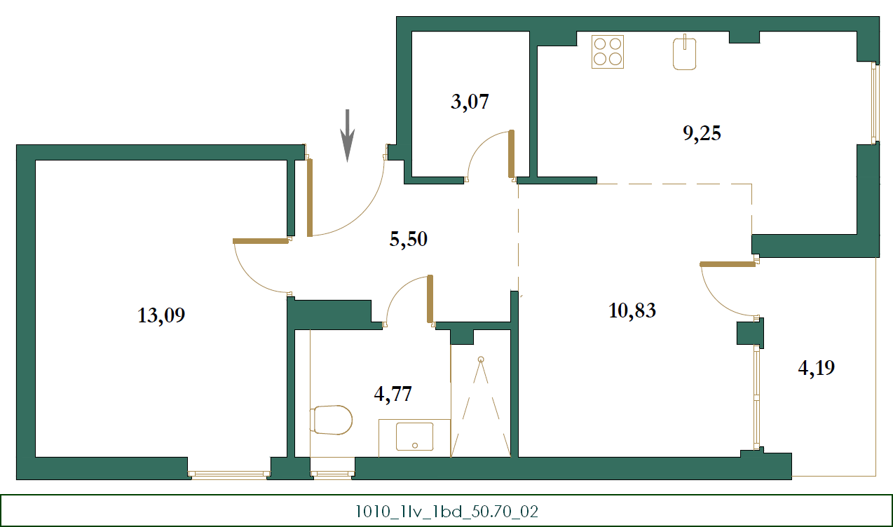 Квартира в Колашине, Черногория, 53 м² - фото 7