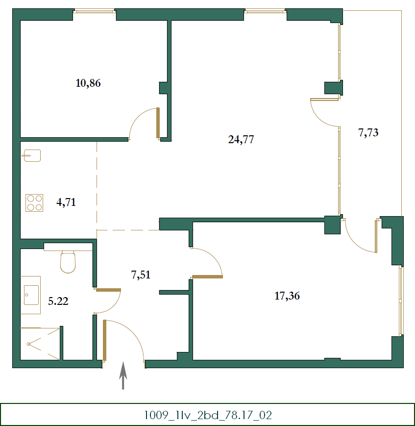 Квартира в Колашине, Черногория, 78 м² - фото 5