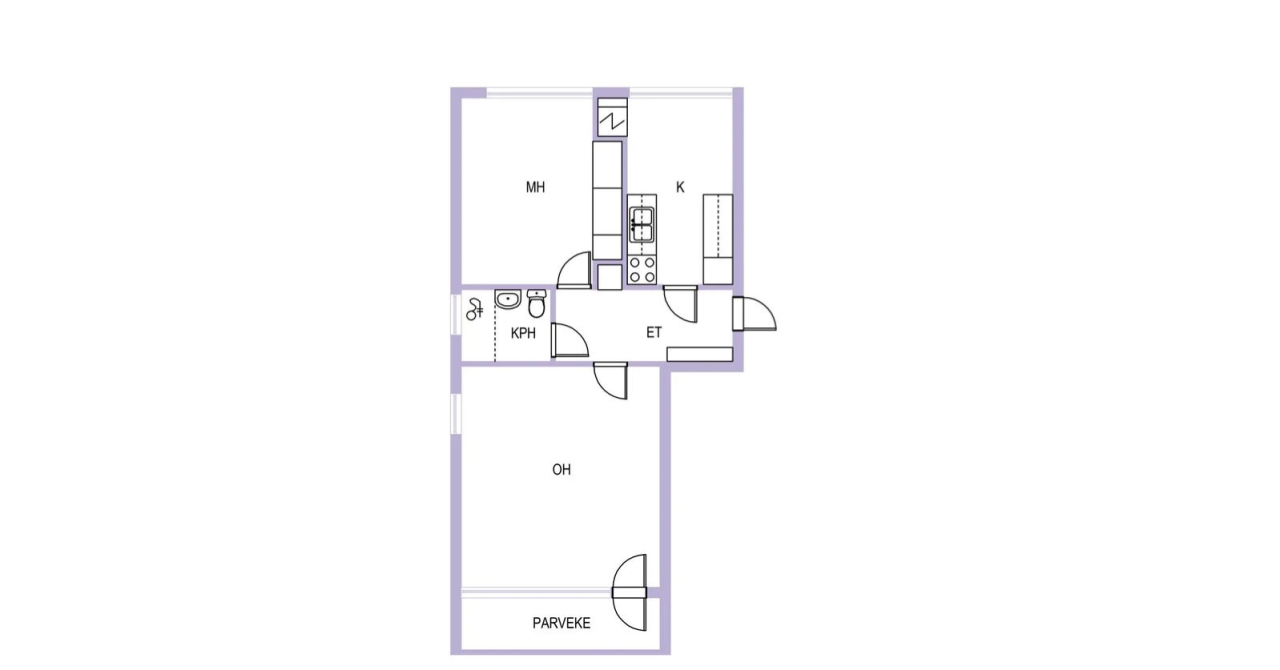 Квартира в Кеми, Финляндия, 52 м² - фото 2