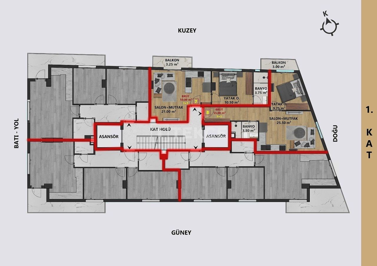 Пентхаус в Анталии, Турция, 170 м² - фото 10