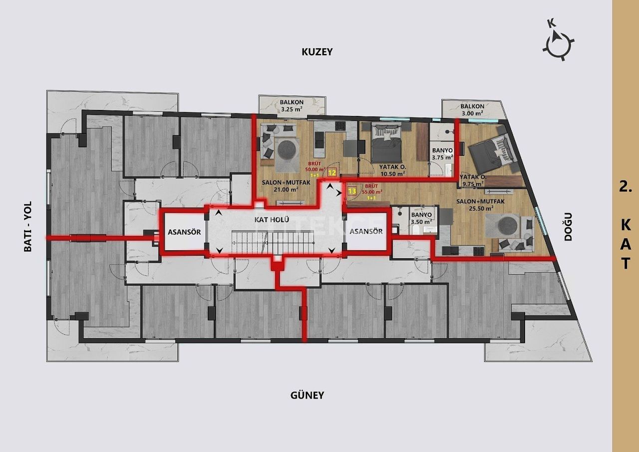 Пентхаус в Анталии, Турция, 170 м² - фото 11