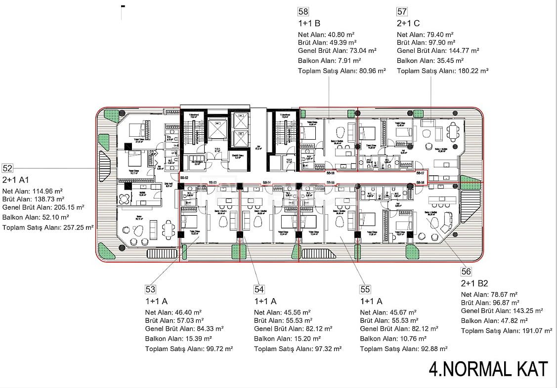 Апартаменты в Стамбуле, Турция, 81 м² - фото 18