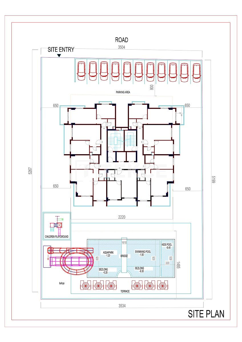 Апартаменты в Алании, Турция, 62 м² - фото 19