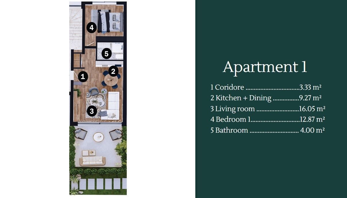 Квартира в Умаге, Хорватия, 45.52 м² - фото 11