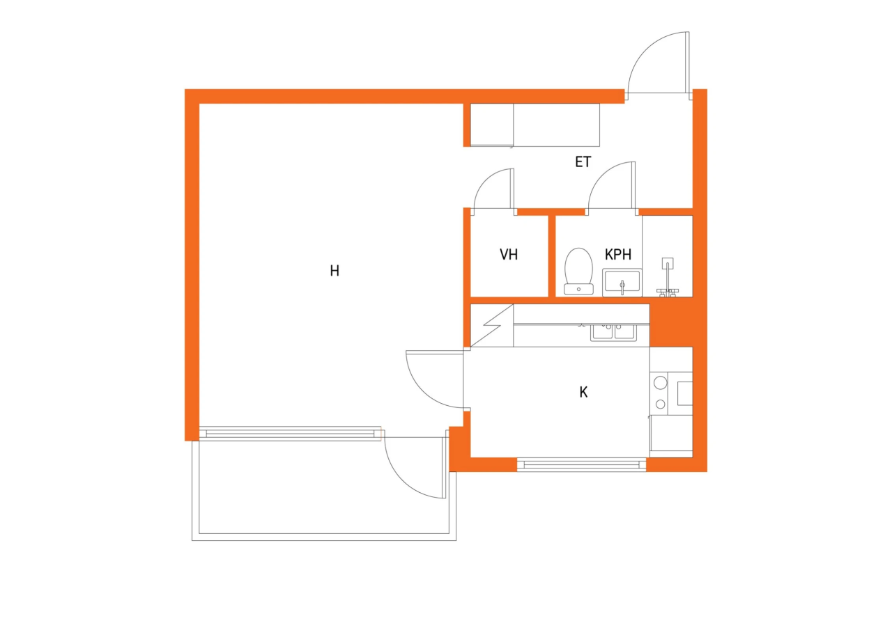Квартира в Пиексямяки, Финляндия, 33 м² - фото 2