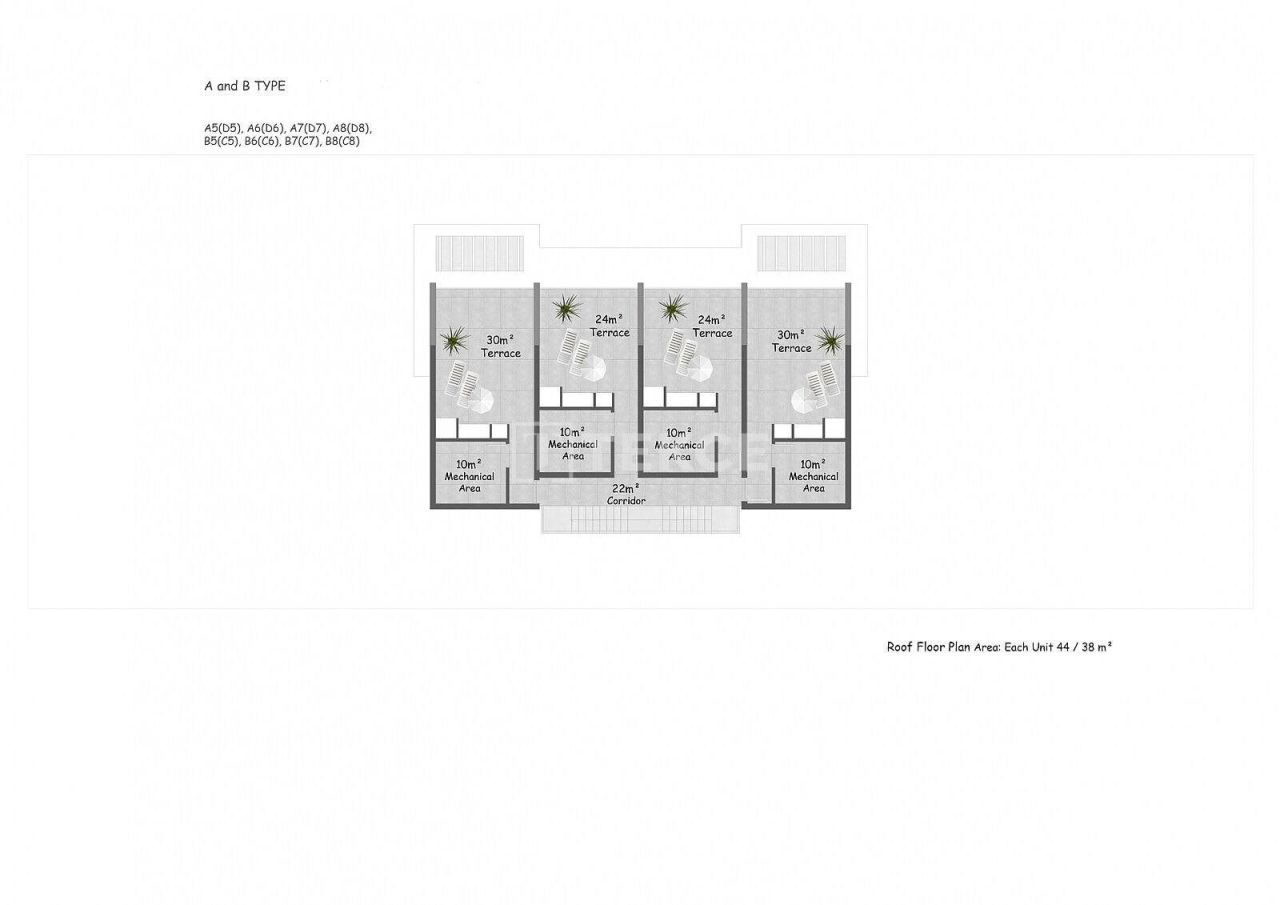 Апартаменты в Кирении, Кипр, 45 м² - фото 13