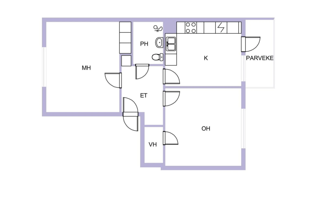 Квартира в Кеми, Финляндия, 57.5 м² - фото 2