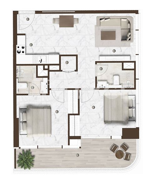 Апартаменты Бизнес-Бэй, ОАЭ, 81 м² - фото 19